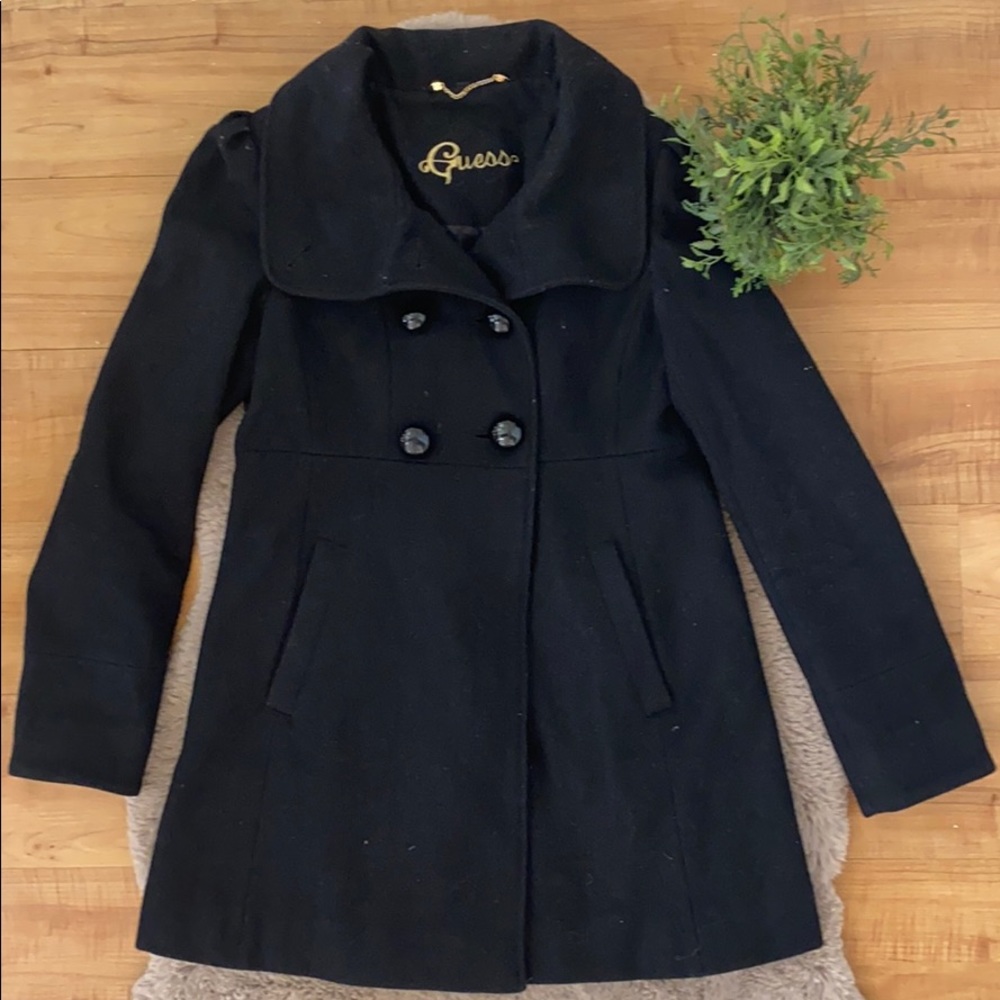 ‼️ Guess Black Coat ‼️